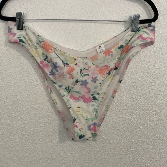 NWOT-Abercrombie & Fitch –pride collection-floral cheeky, bikini, bottom-size XL - Picture 1 of 6